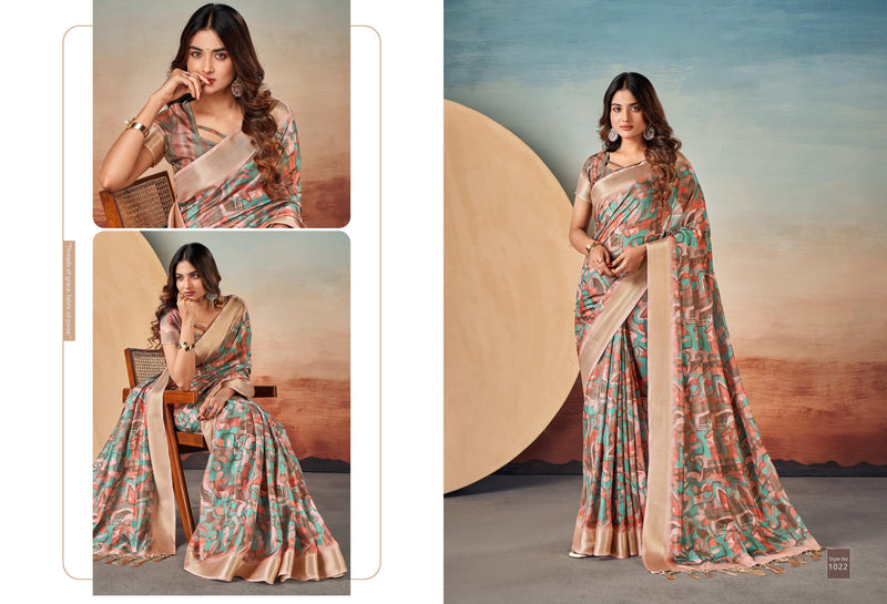 Beautiful Designer Summer Special Dola Silk Digital Print Saree