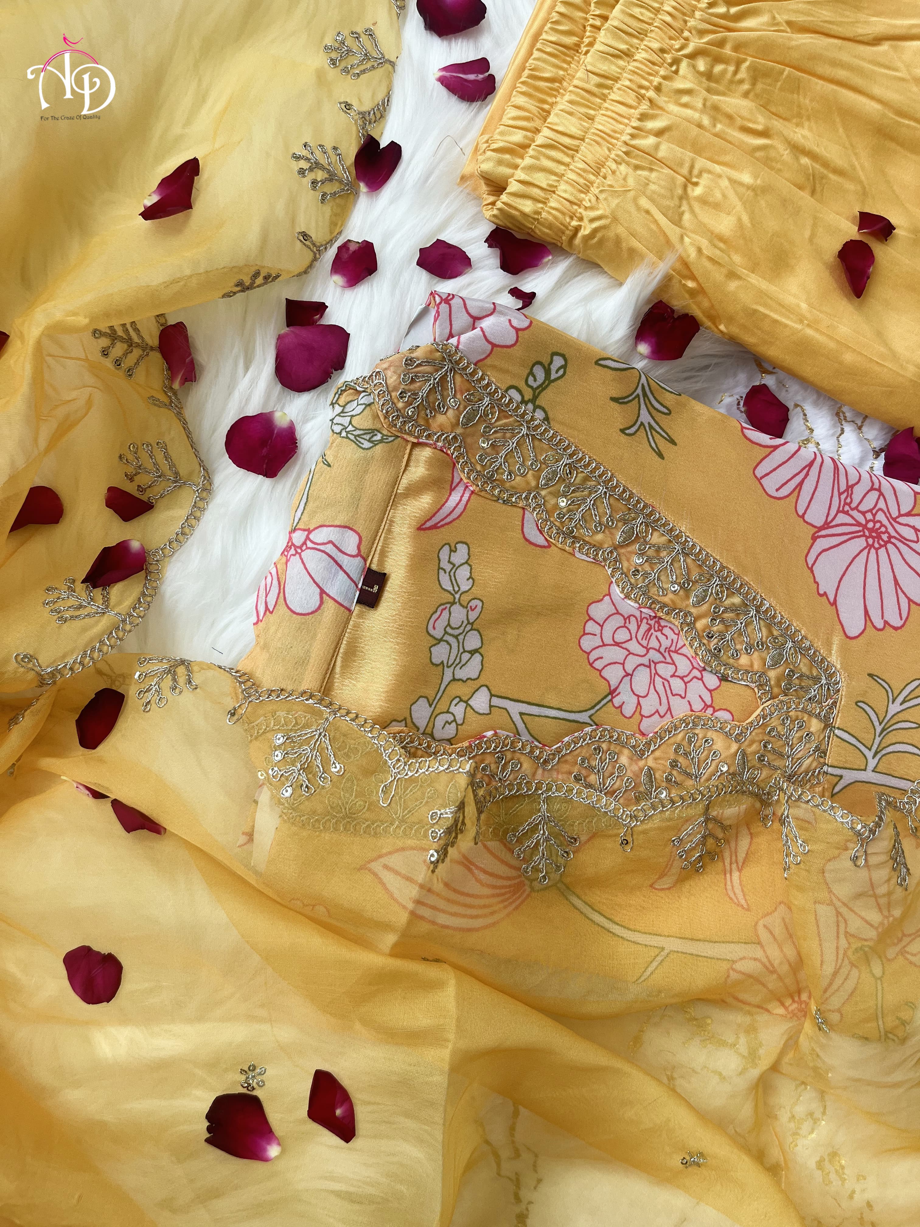 Beautiful Designer Summer Special Orgenza Suit Salwar Suit