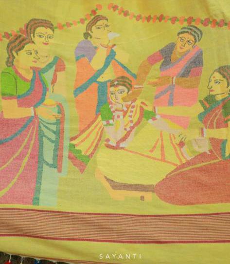 Beautiful Designer Party Wear Plain Linen Saree