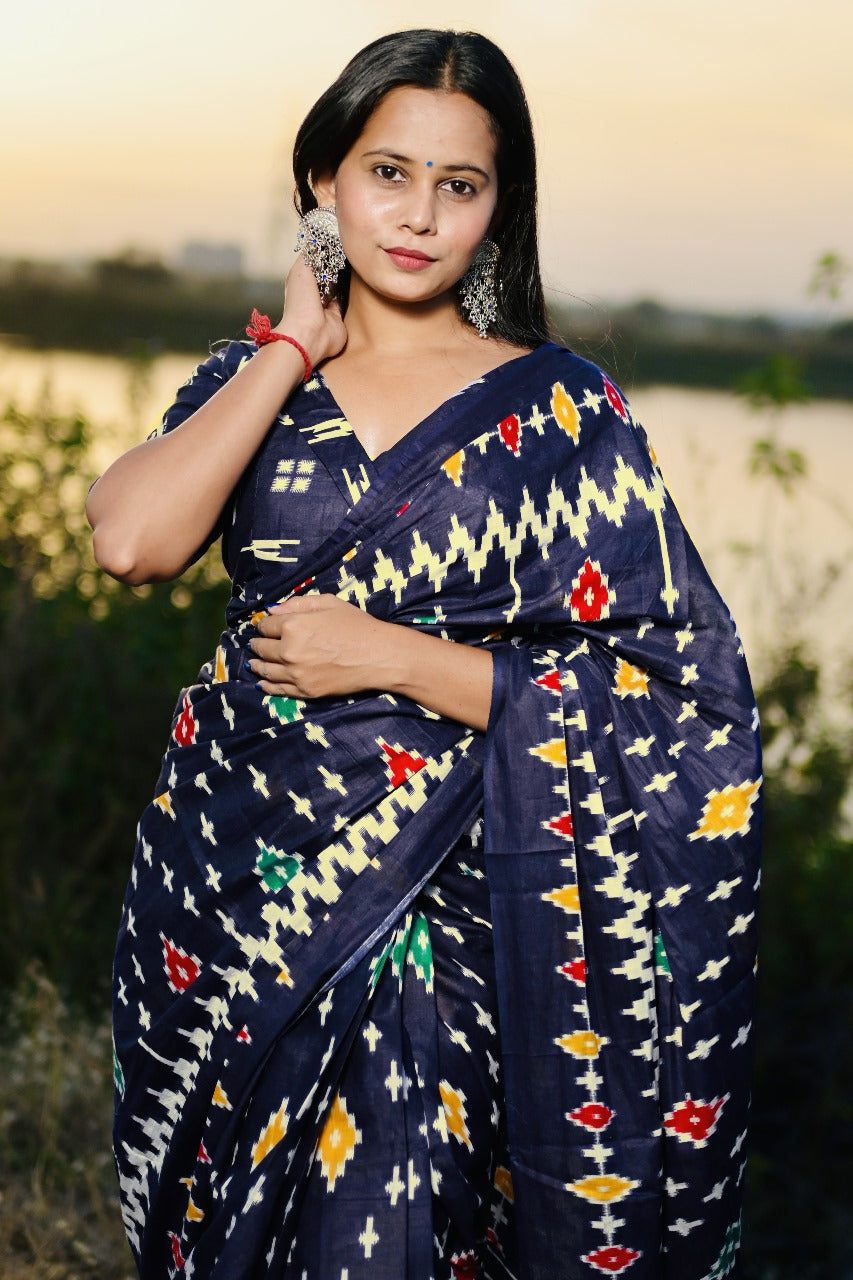 Beautiful Designer Soft Pure Cotton Saree