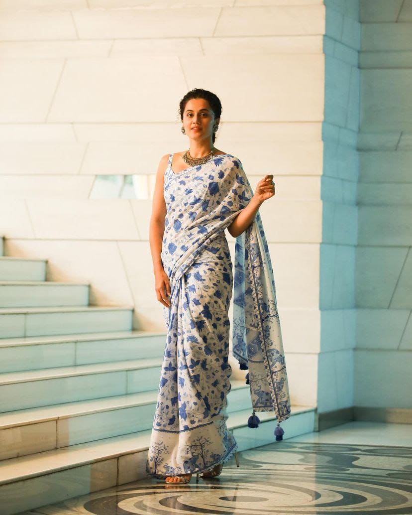 Beautiful Designer Soft Pure Cotton Saree