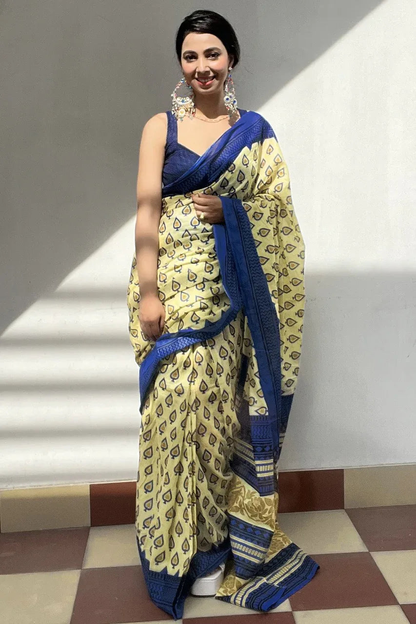 Beautiful Designer Soft Pure Cotton Saree