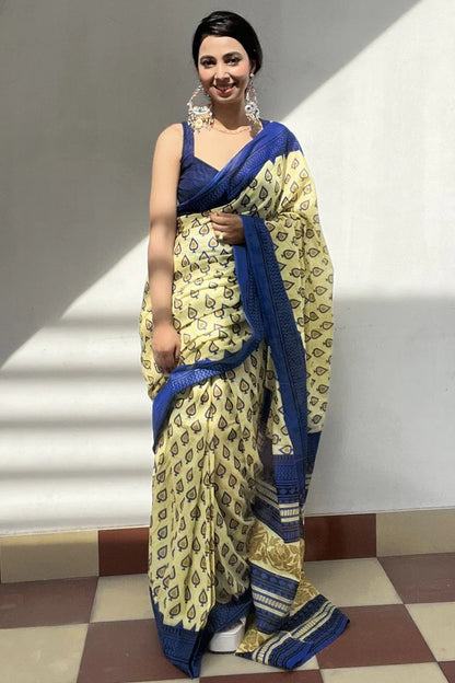 Beautiful Designer Soft Pure Cotton Saree