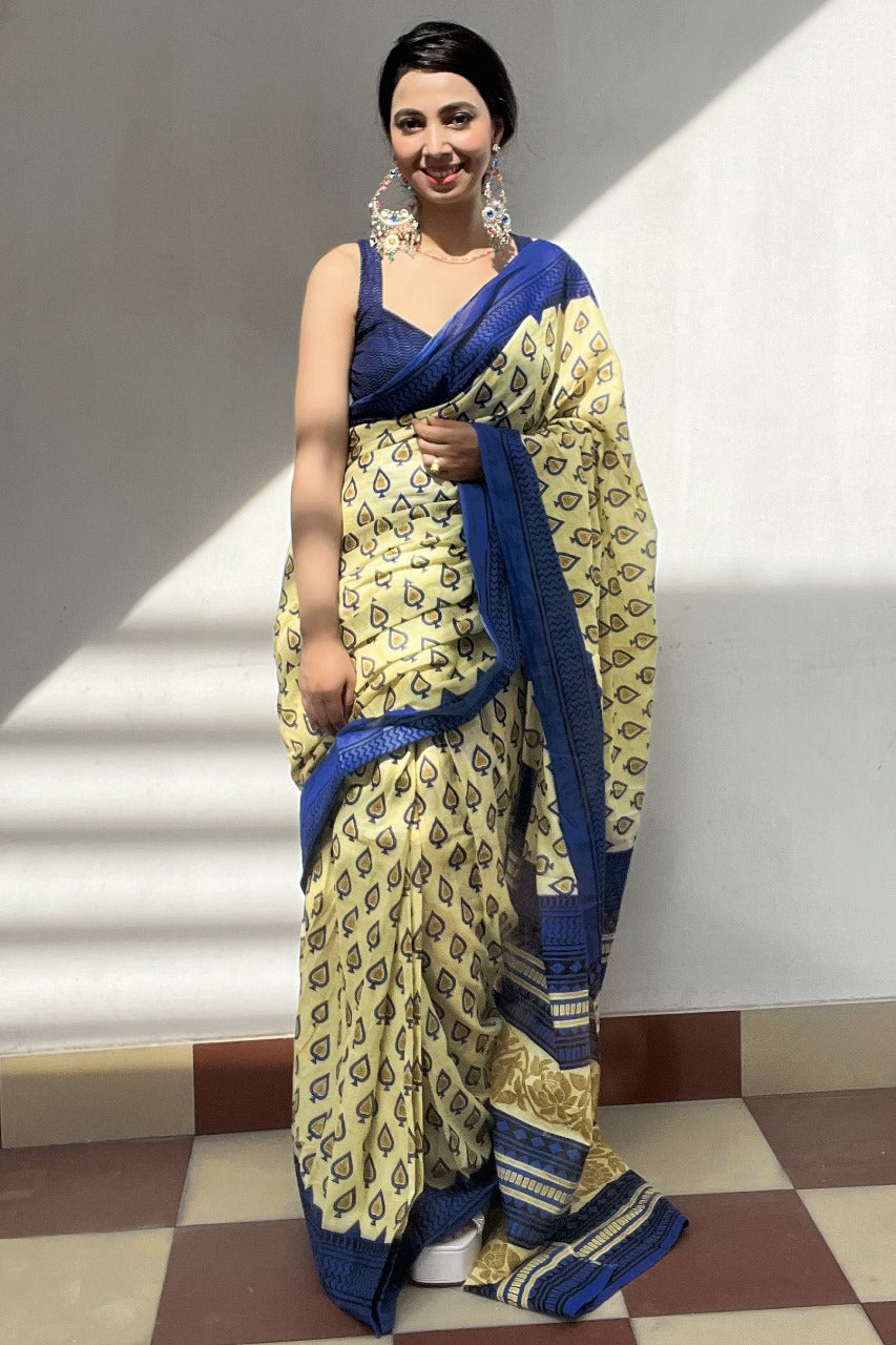 Beautiful Designer Soft Pure Cotton Saree