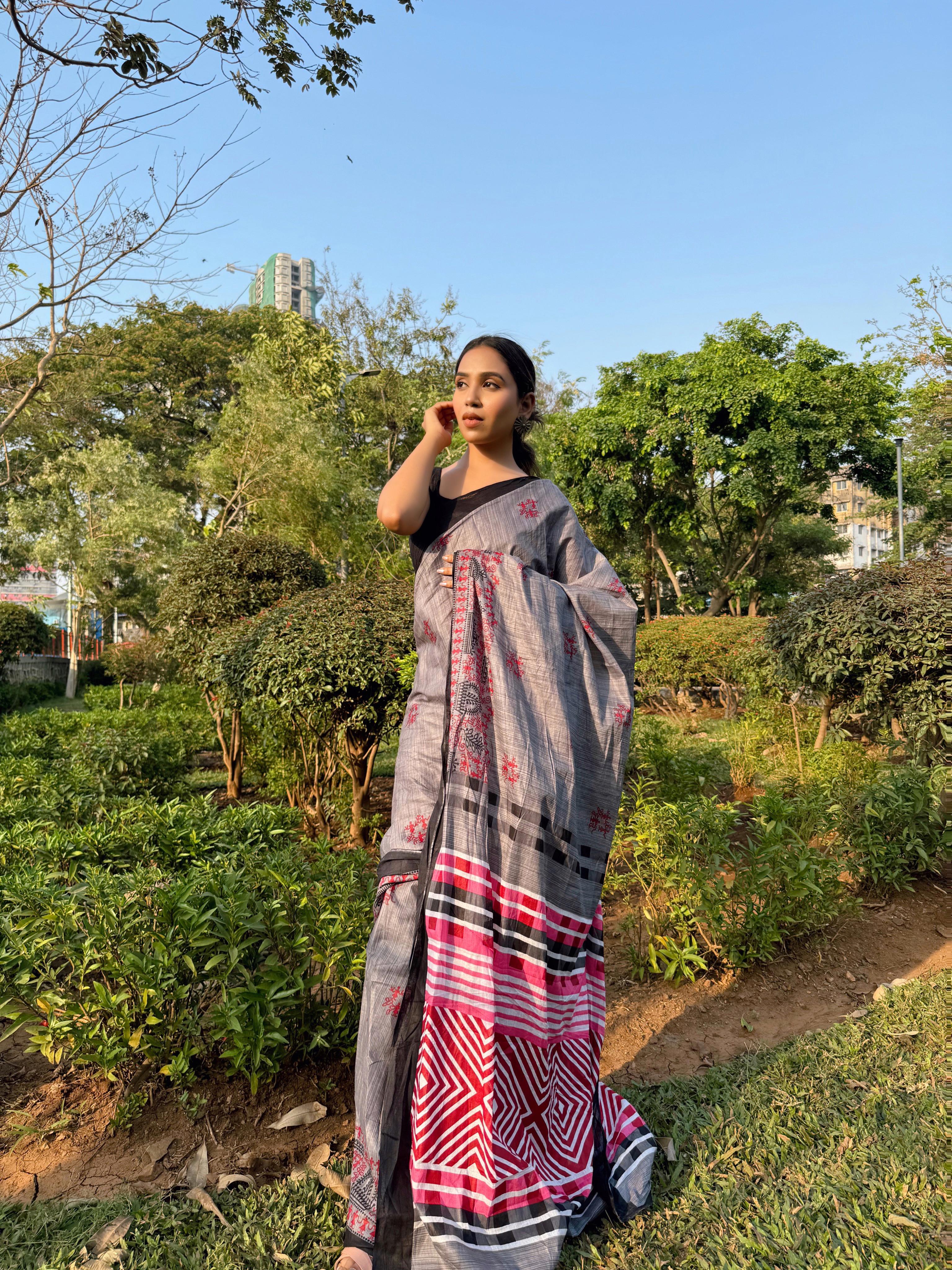 Beautiful Designer Soft Pure Cotton Saree
