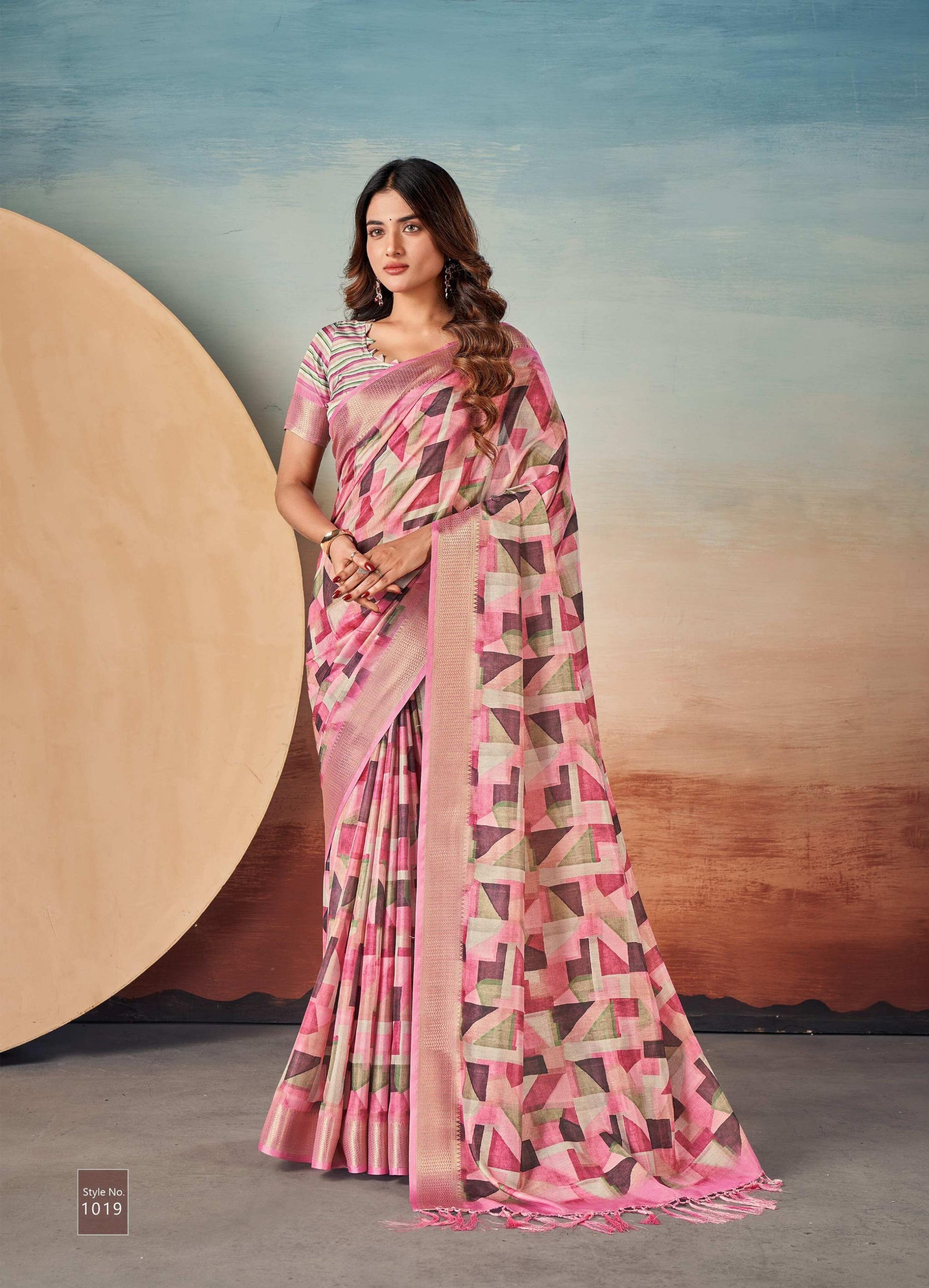 Beautiful Designer Summer Special Dola Silk Digital Print Saree