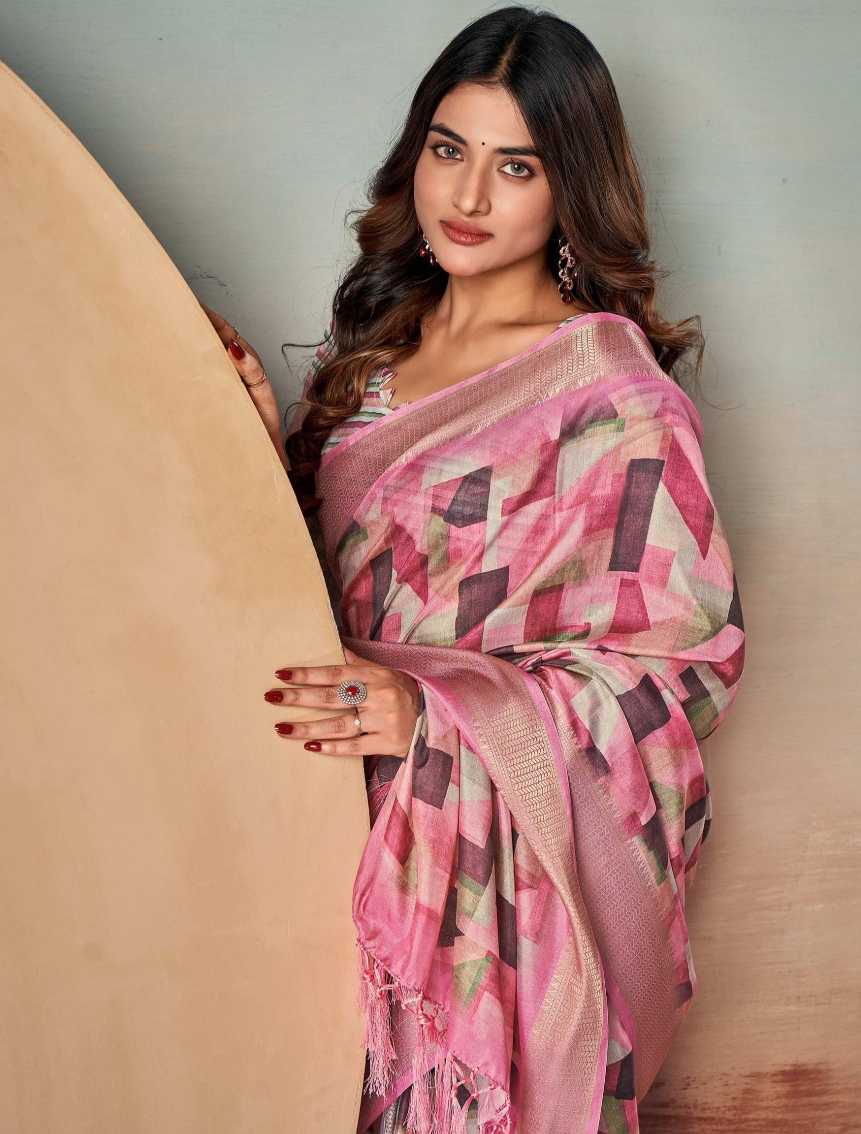 Beautiful Designer Summer Special Dola Silk Digital Print Saree