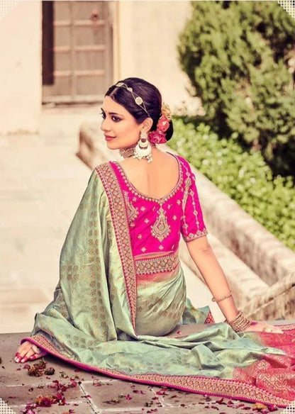 Beautiful Designer Summer Special Dola Silk Digital Print Saree