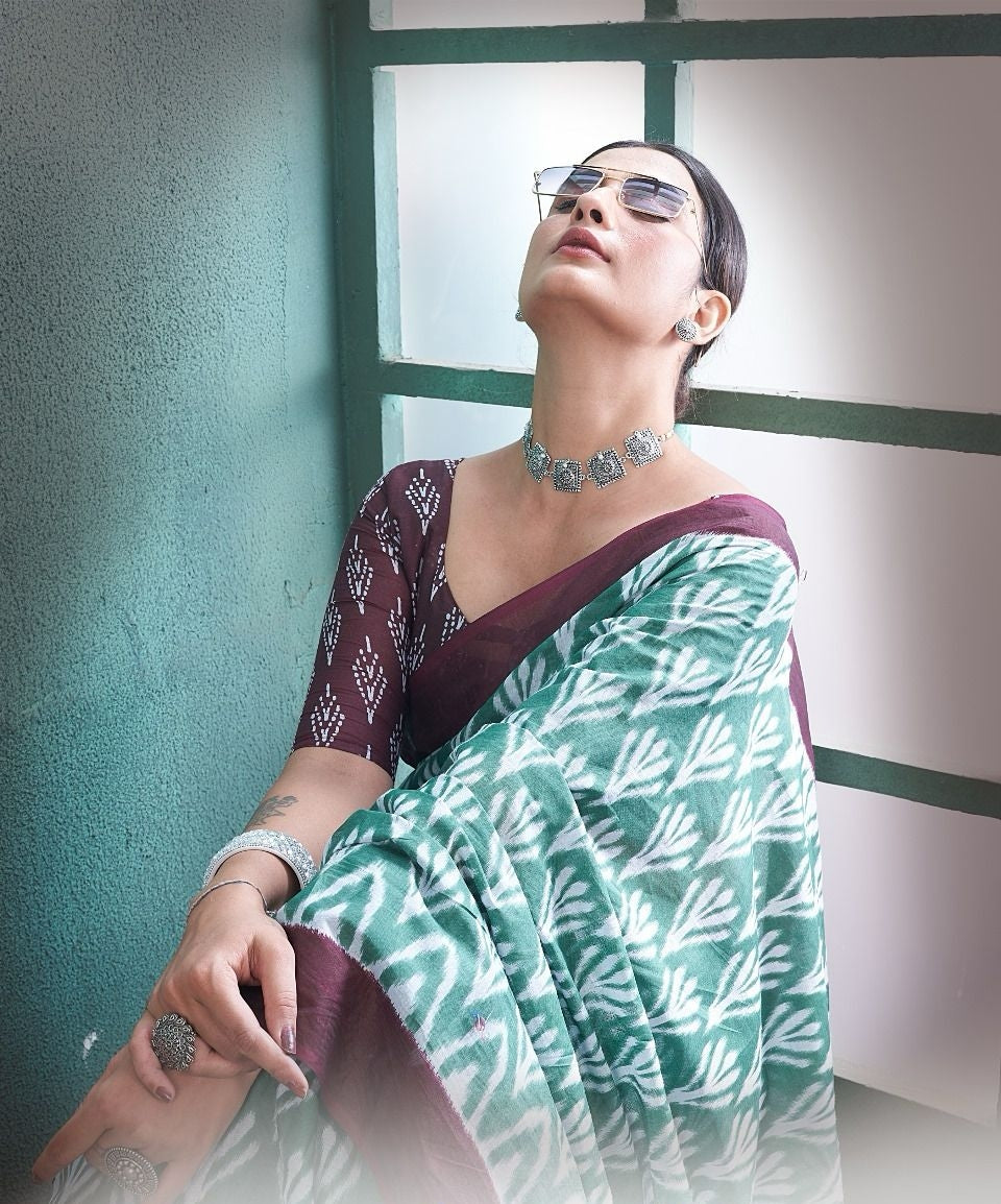 Beautiful Designer Soft Pure Cotton Saree