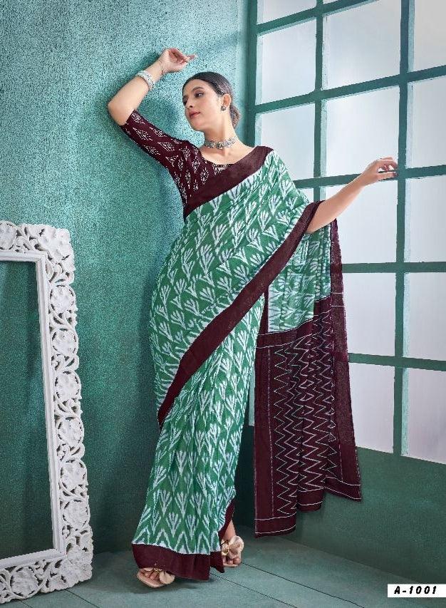 Beautiful Designer Soft Pure Cotton Saree