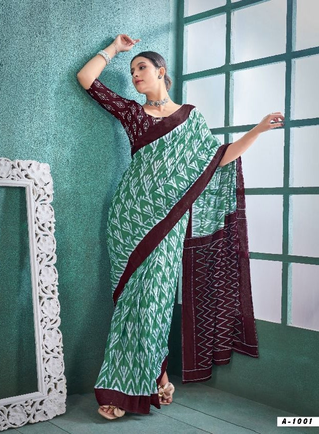 Beautiful Designer Soft Pure Cotton Saree