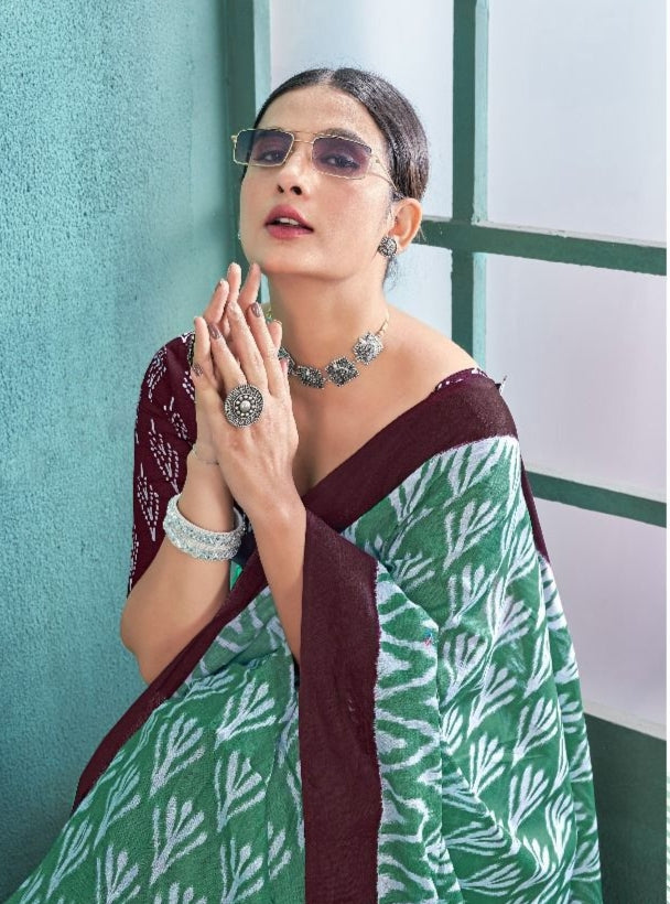 Beautiful Designer Soft Pure Cotton Saree