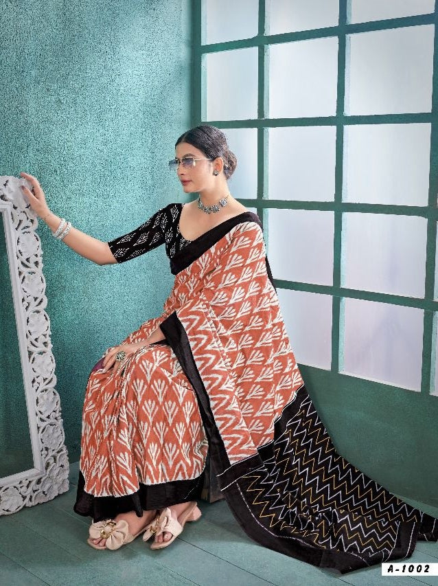 Beautiful Designer Soft Pure Cotton Saree