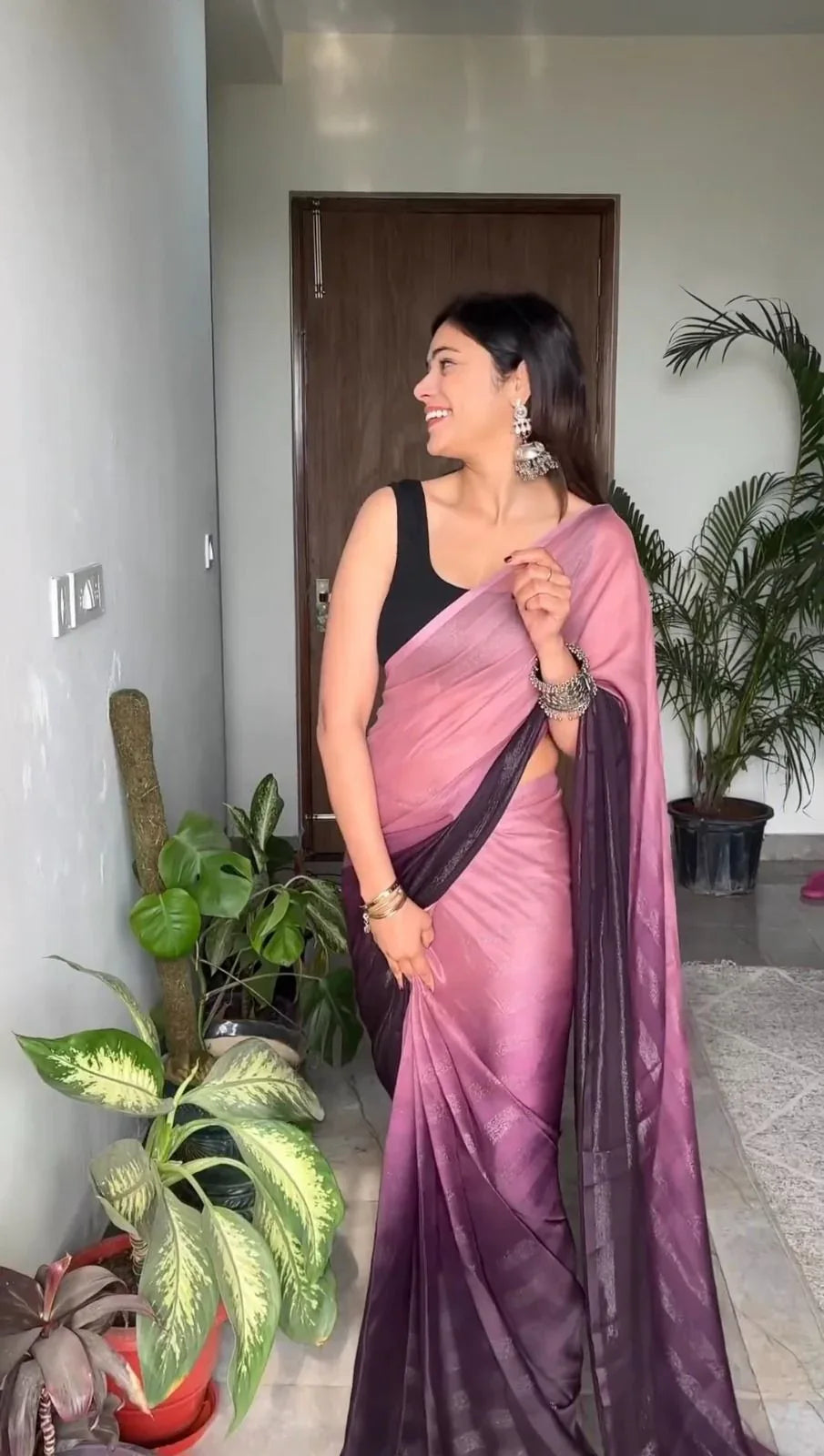 Beautiful Designer Pure Soft Georgette Ready to Wear Saree