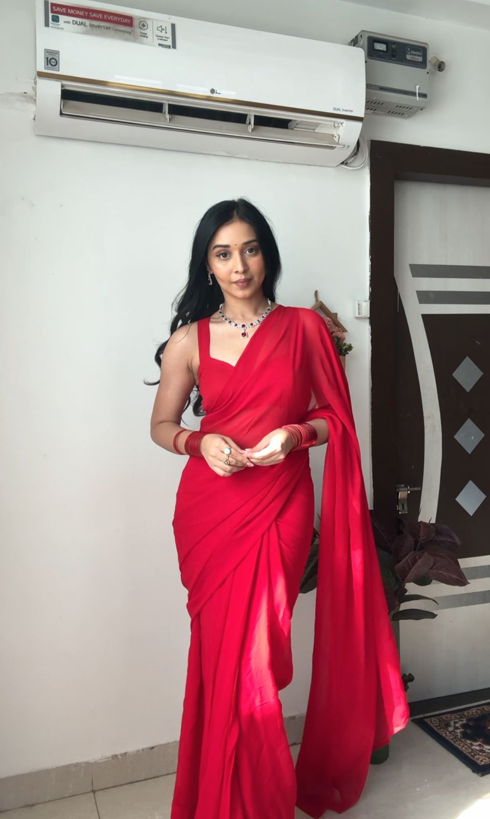 Beautiful Designer Pure Soft Georgette Ready to Wear Saree