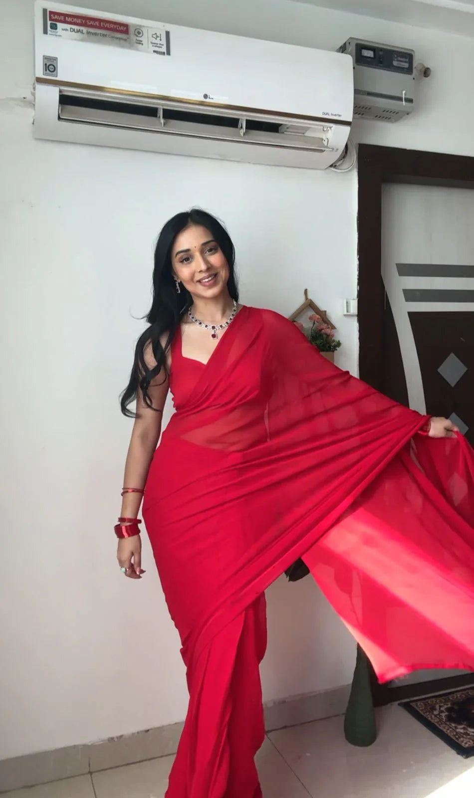 Beautiful Designer Pure Soft Georgette Ready to Wear Saree