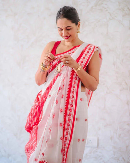Beautiful Designer Soft Pure Cotton Saree