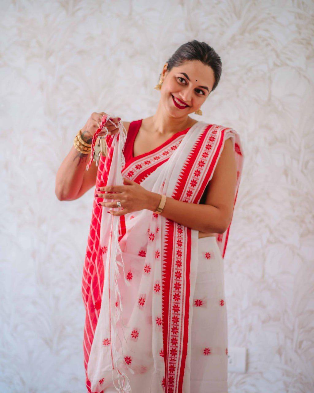 Beautiful Designer Soft Pure Cotton Saree