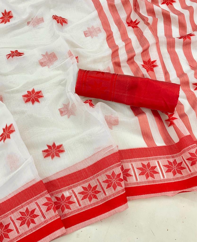 Beautiful Designer Soft Pure Cotton Saree
