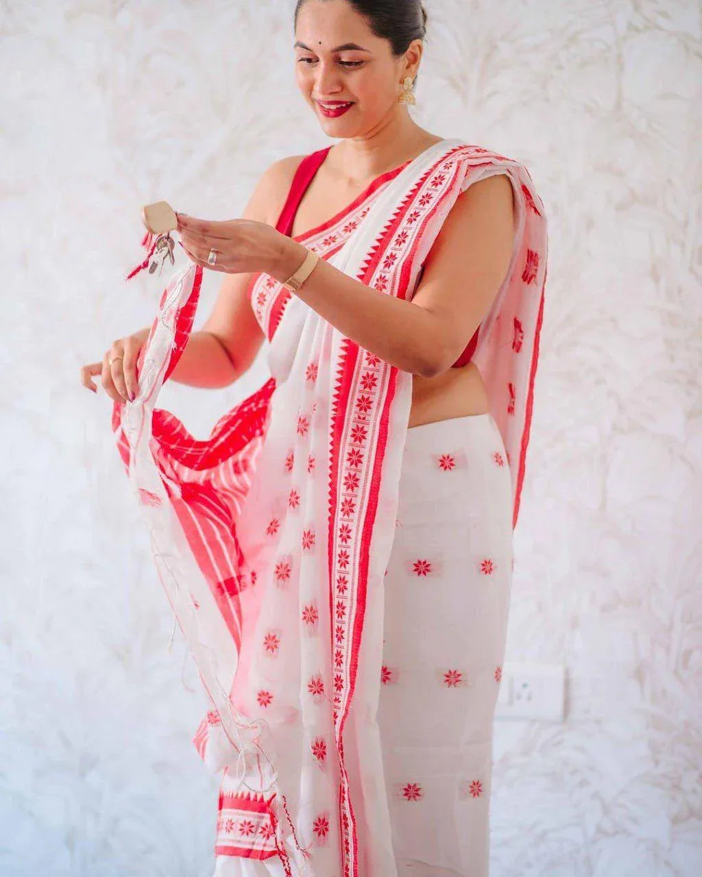 Beautiful Designer Soft Pure Cotton Saree