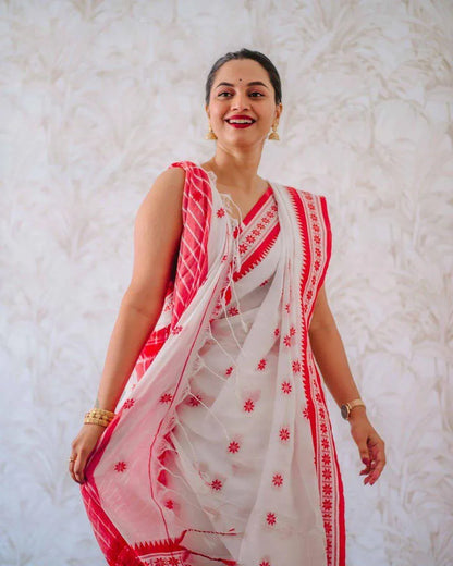 Beautiful Designer Soft Pure Cotton Saree