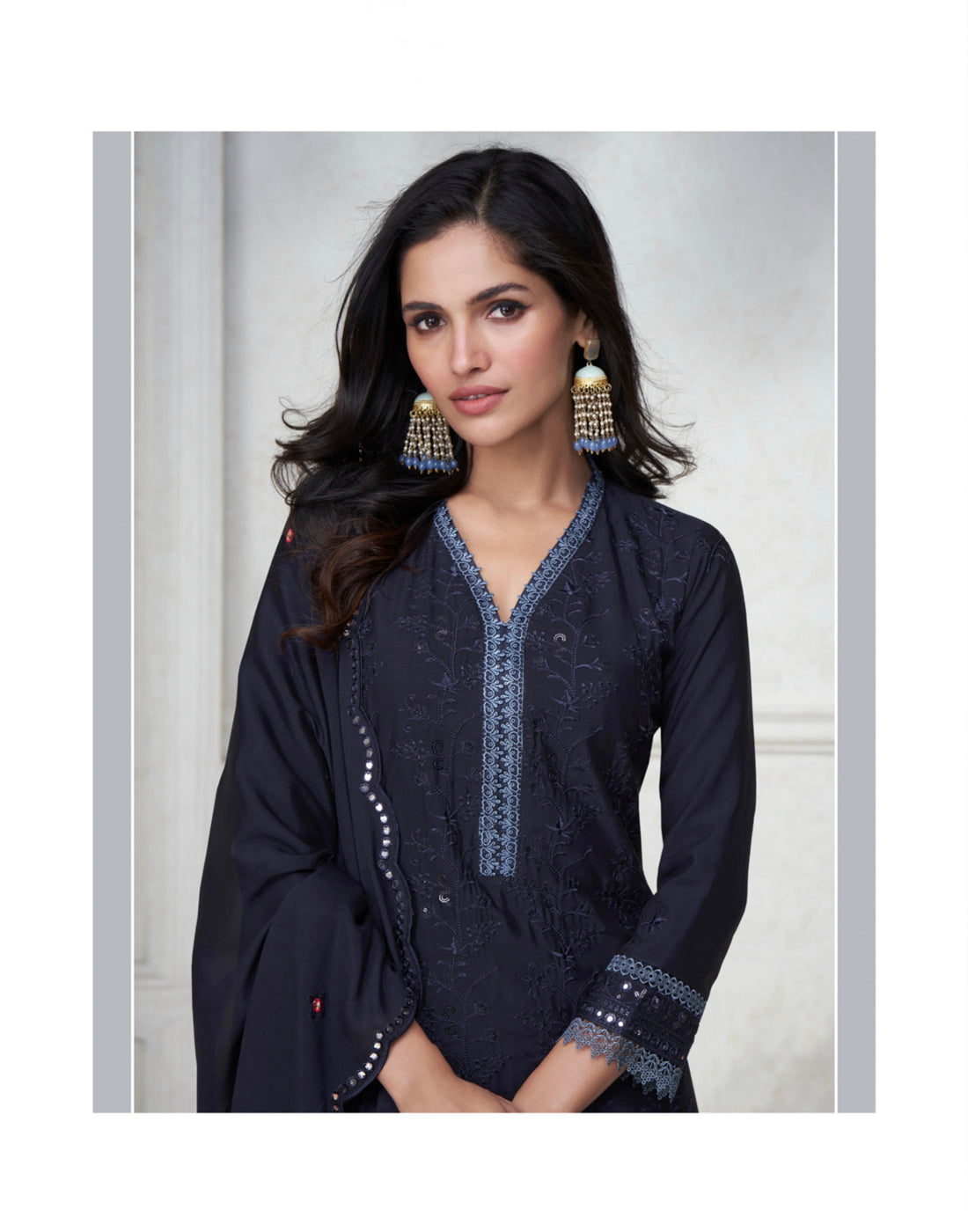 Designer Occasion Wear Premium Chinnon Silk Salwar Suit