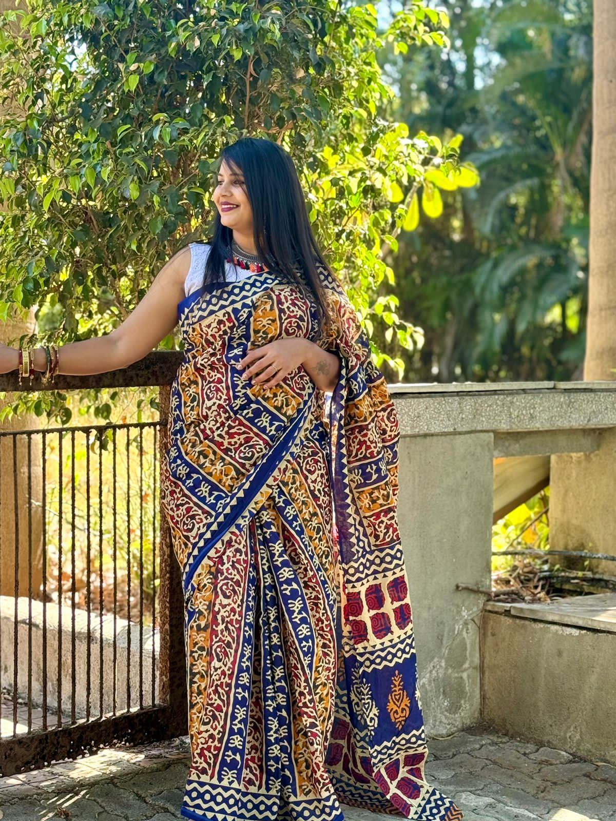 Beautiful Designer Soft Pure Mulmul Cotton Saree