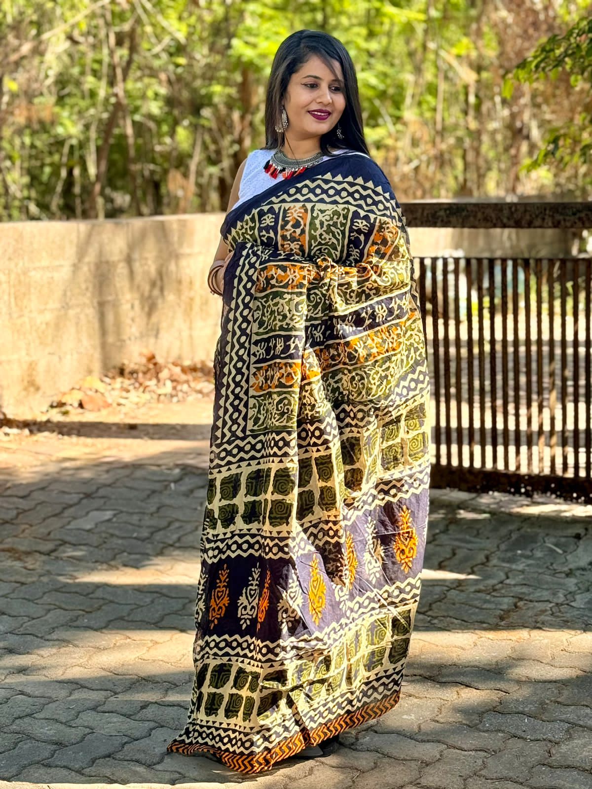 Beautiful Designer Soft Pure Mulmul Cotton Saree