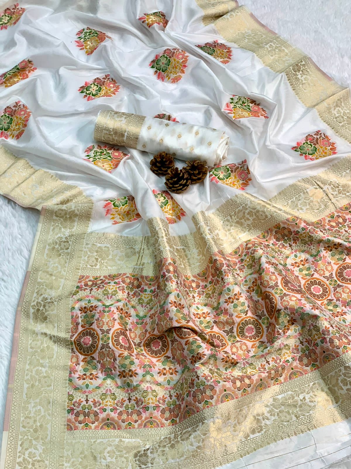 Beautiful Designer Kanchipuram Pure Silk Handloom Saree