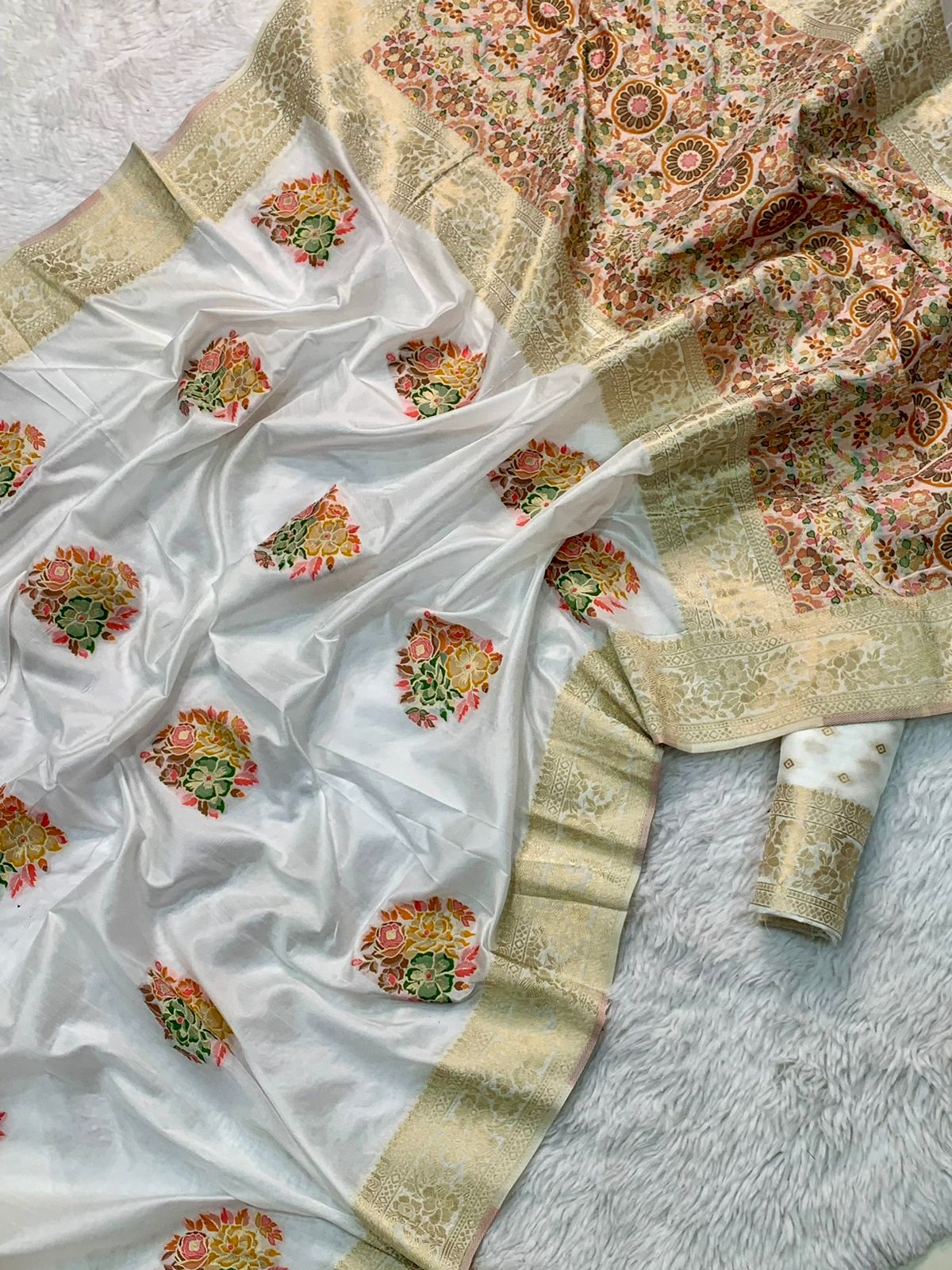 Beautiful Designer Kanchipuram Pure Silk Handloom Saree