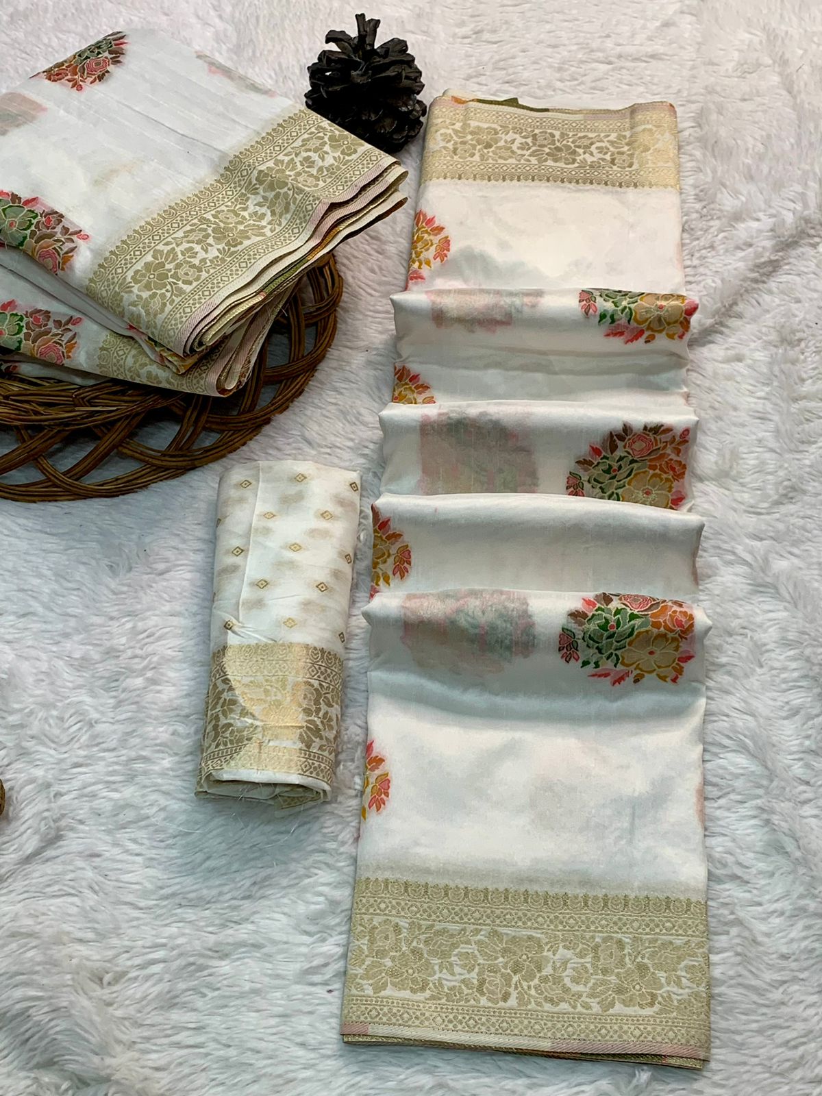 Beautiful Designer Kanchipuram Pure Silk Handloom Saree