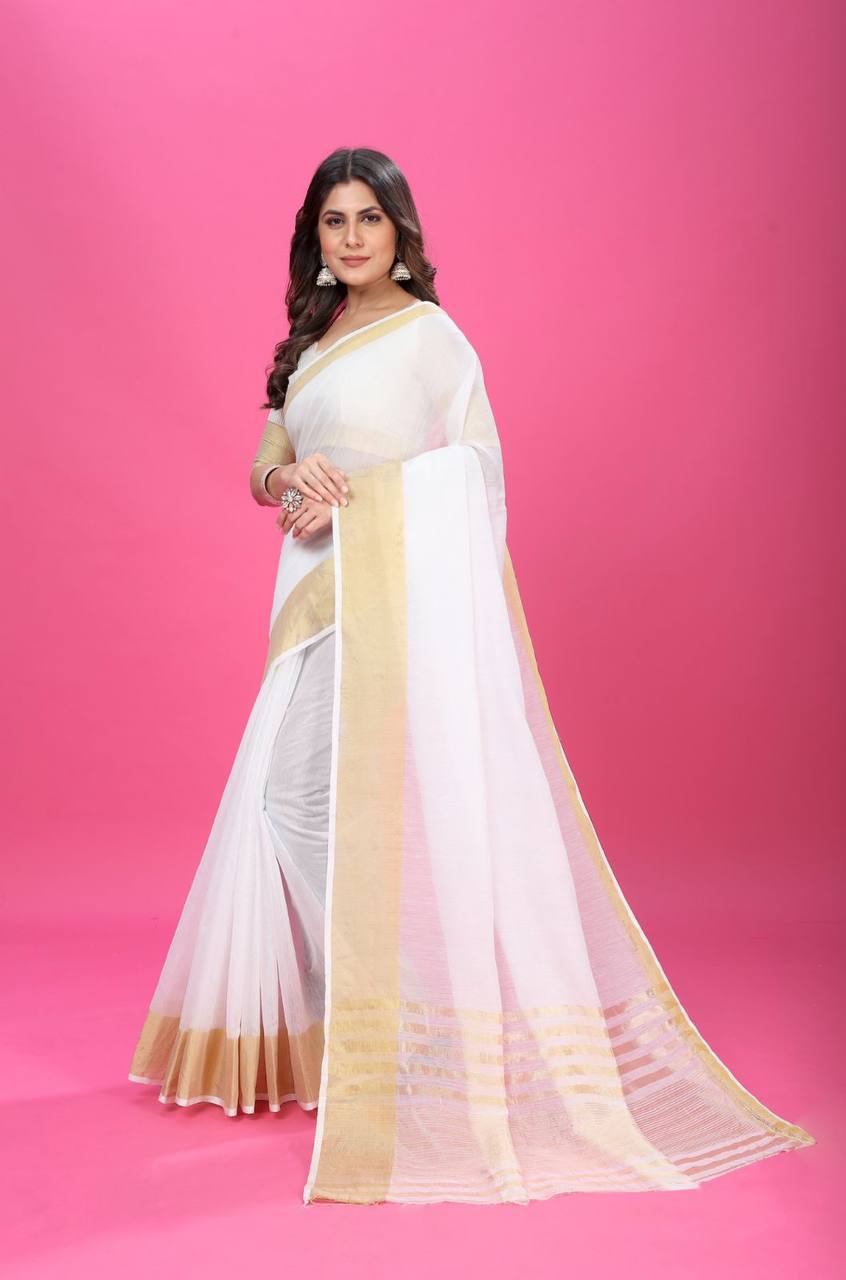 Beautiful Designer Summer Special Pure Cotton Saree