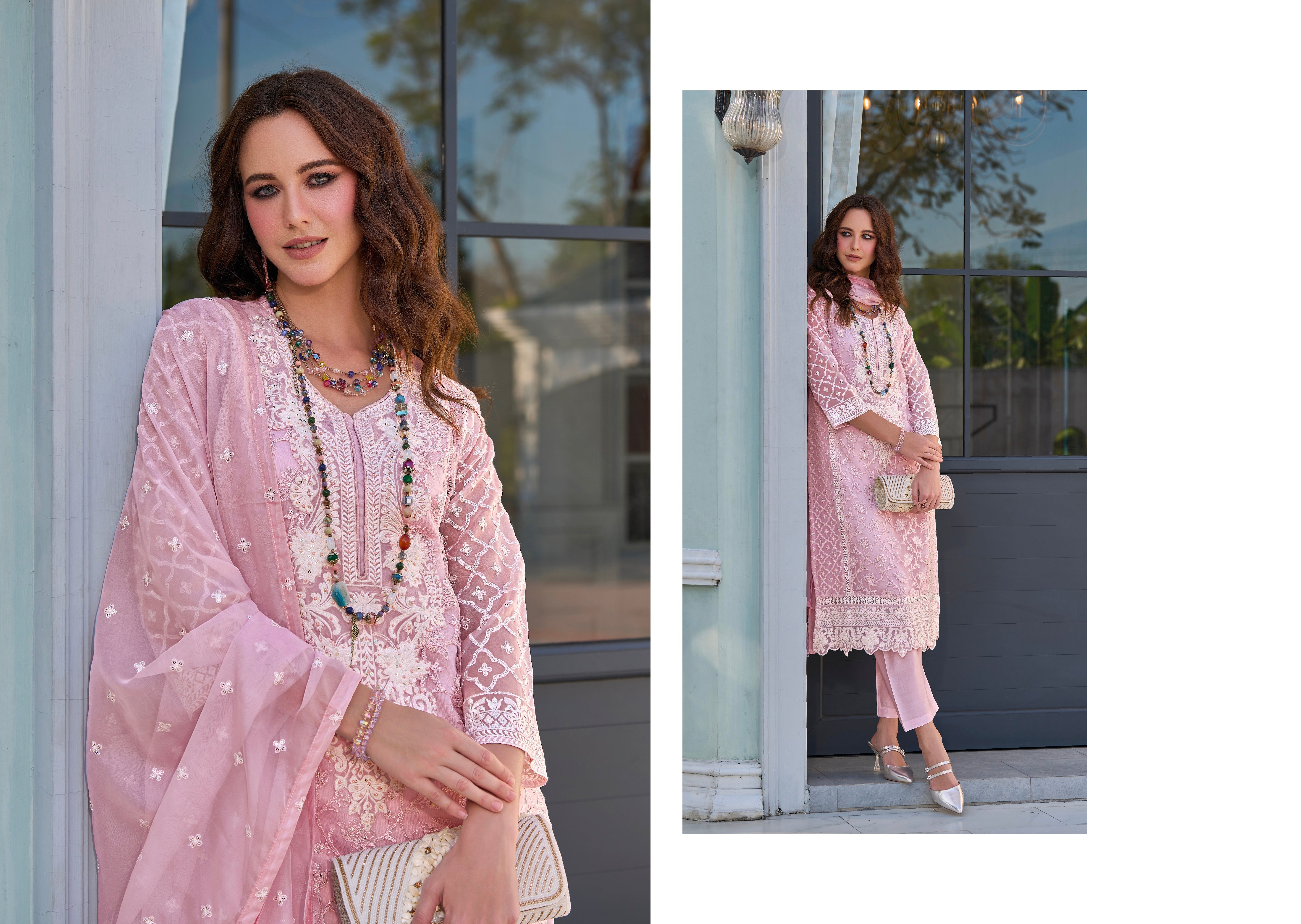 Beautiful Designer Occasion Wear Soft Organza Salwar Suit