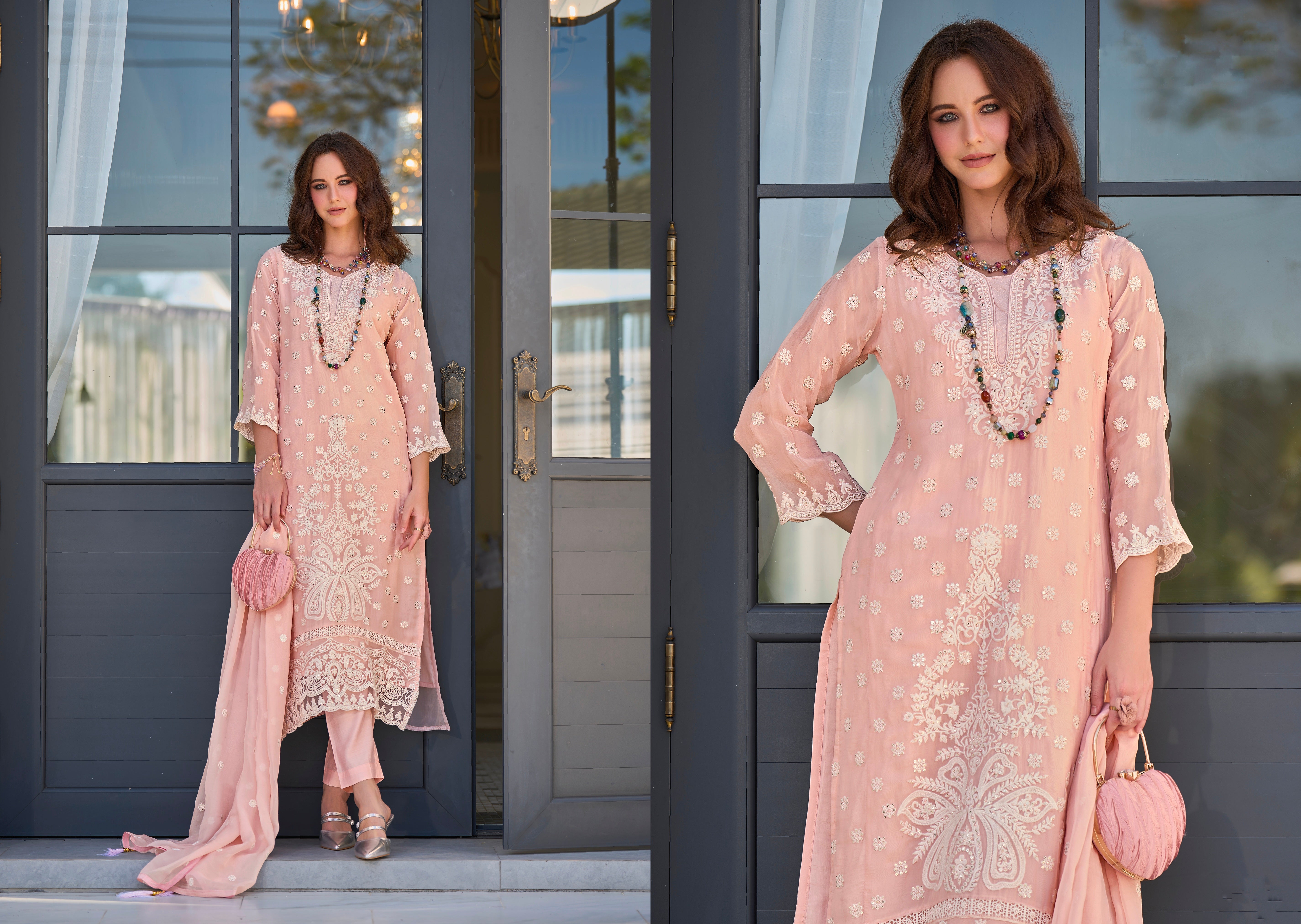 Beautiful Designer Occasion Wear Soft Organza Salwar Suit