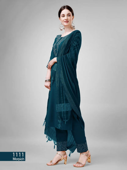 Beautiful Designer Summer Special Cotton Blend Cut Suit Salwar Suit