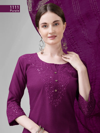 Beautiful Designer Summer Special Cotton Blend Cut Suit Salwar Suit