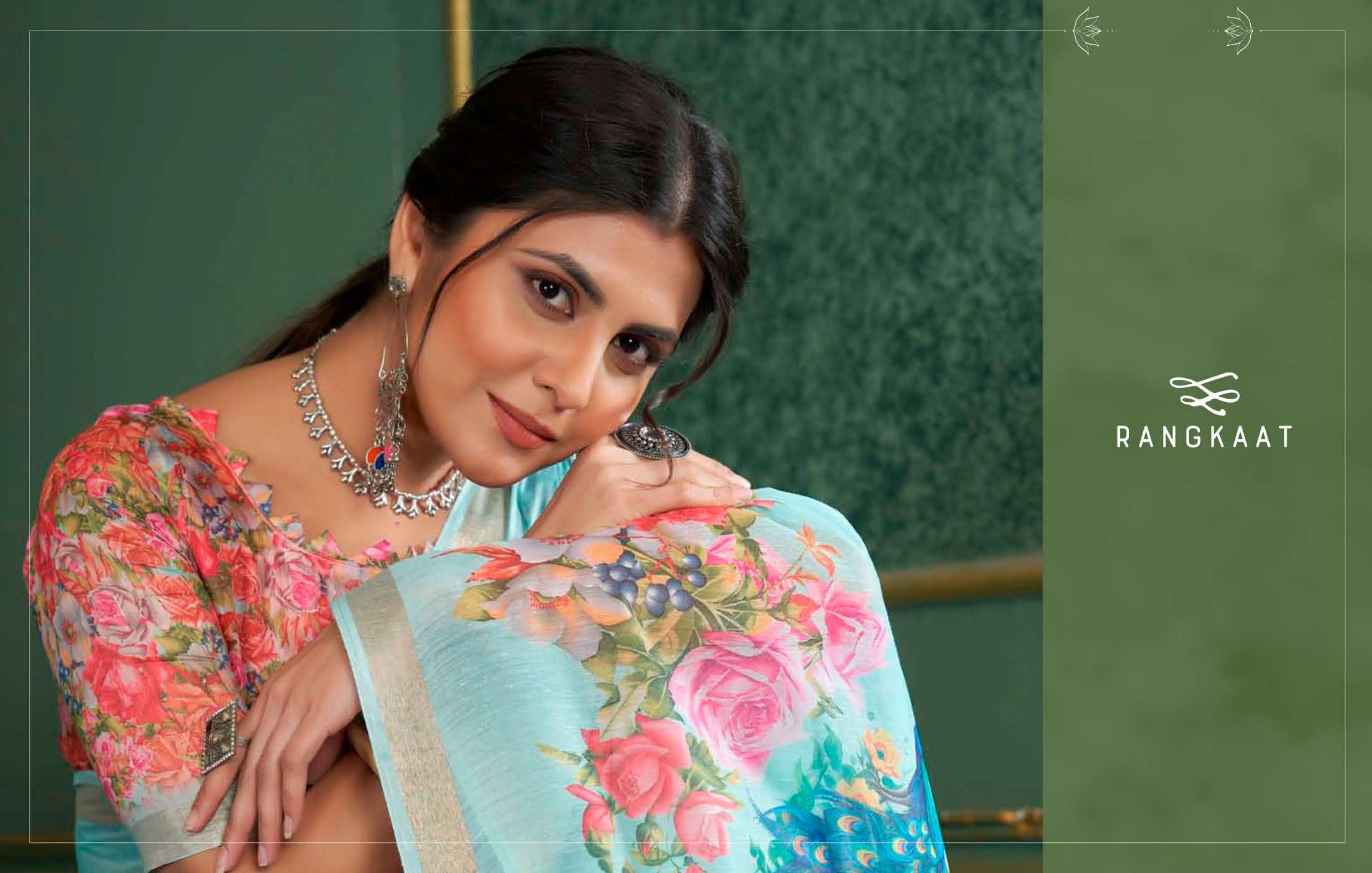 Beautiful Designer Soft Rangkaat Chanderi Cotton Saree