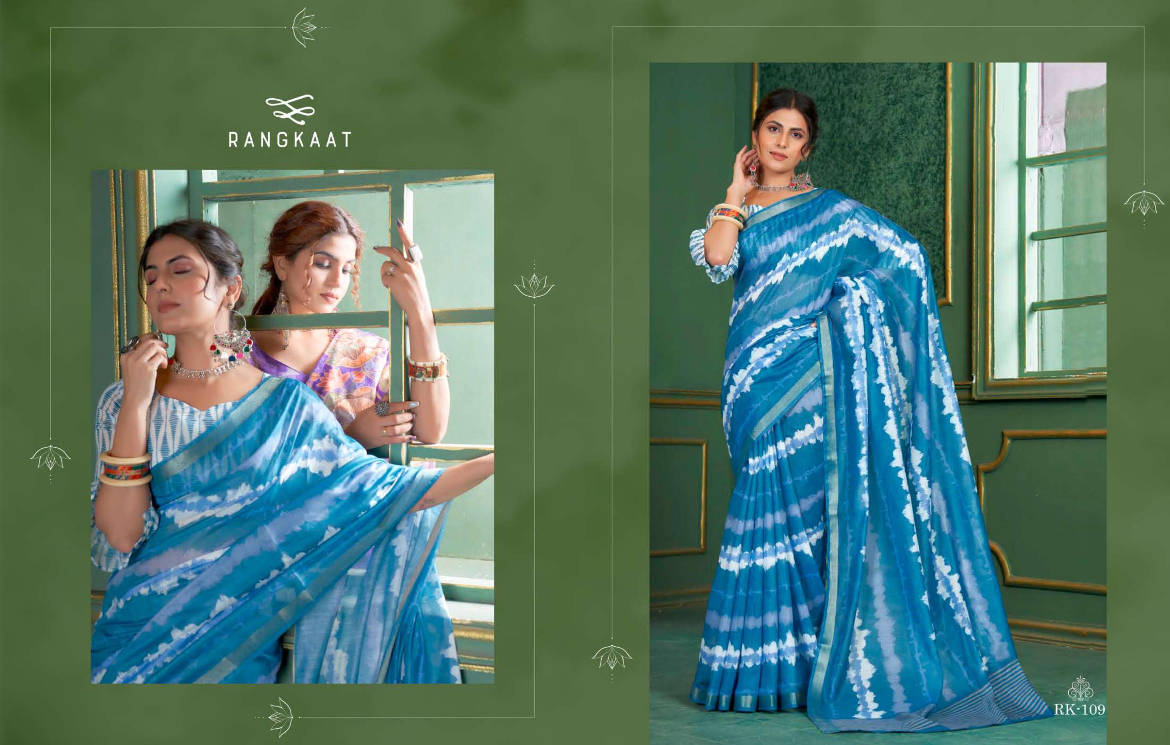 Beautiful Designer Soft Rangkaat Chanderi Cotton Saree