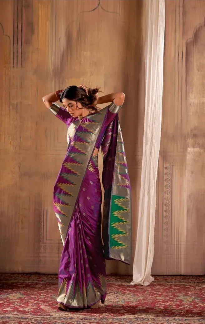 Beautiful Designer Menka Silk Festive Wear Soft Banarasi Saree 