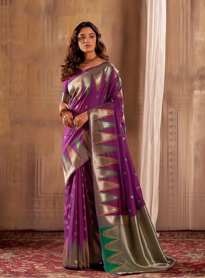 Beautiful Designer Menka Silk Festive Wear Soft Banarasi Saree 