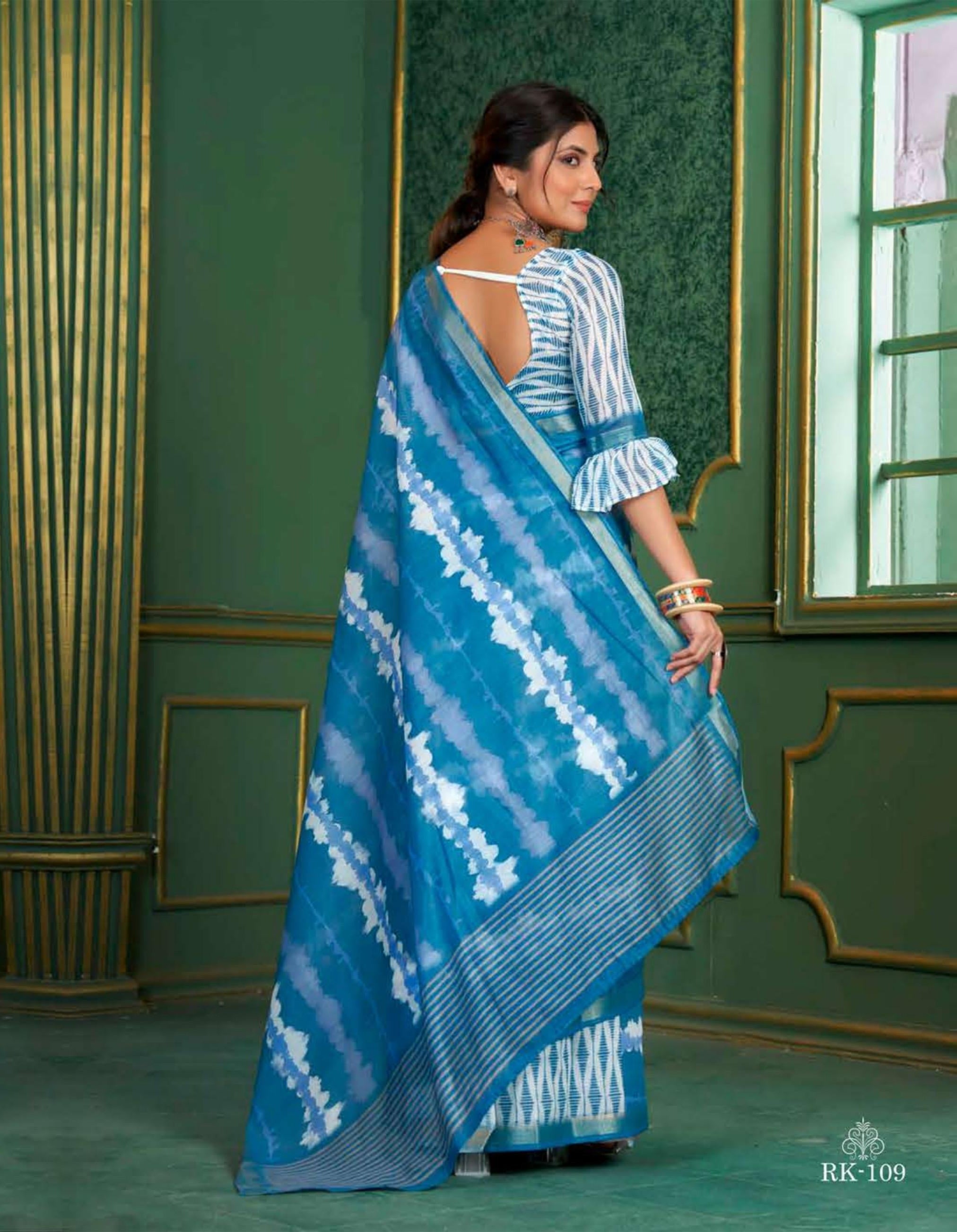 Beautiful Designer Soft Rangkaat Chanderi Cotton Saree