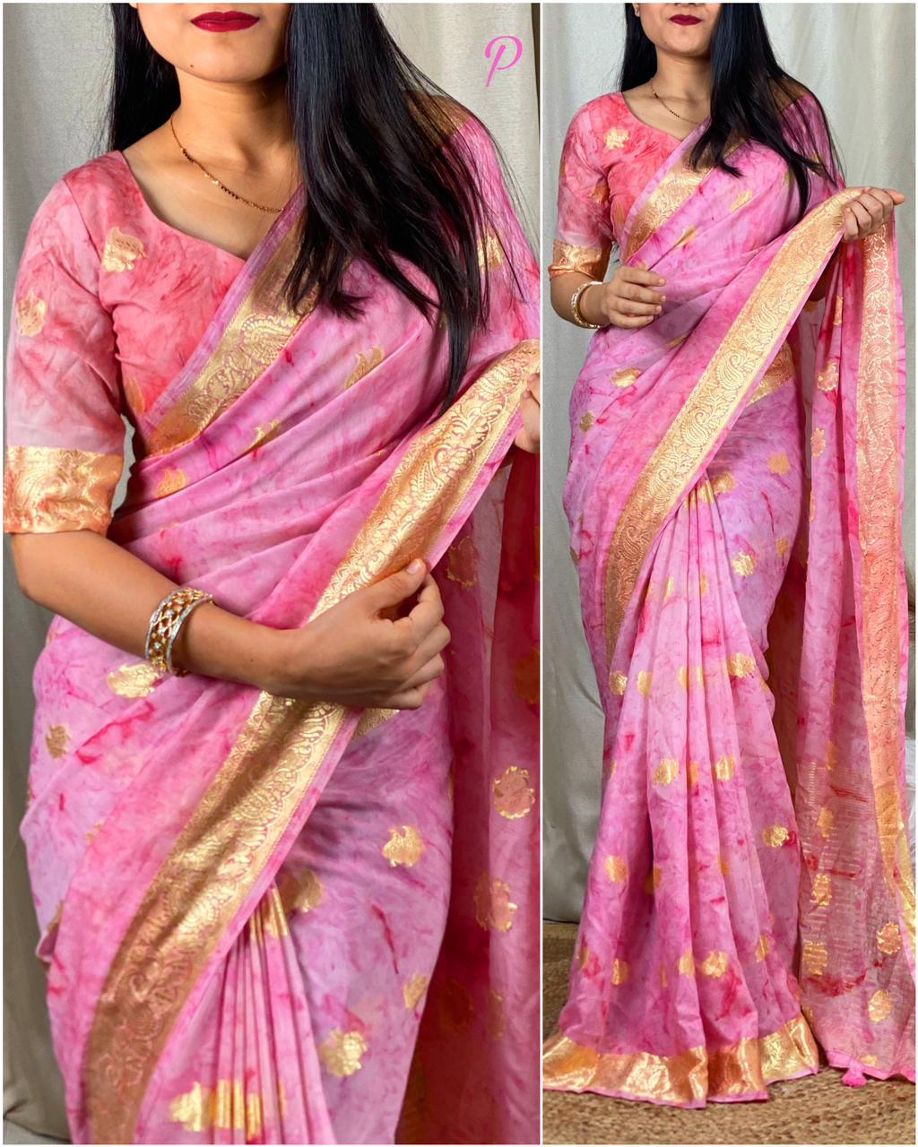 Beautiful Designer Soft Cotton Jacquard Saree
