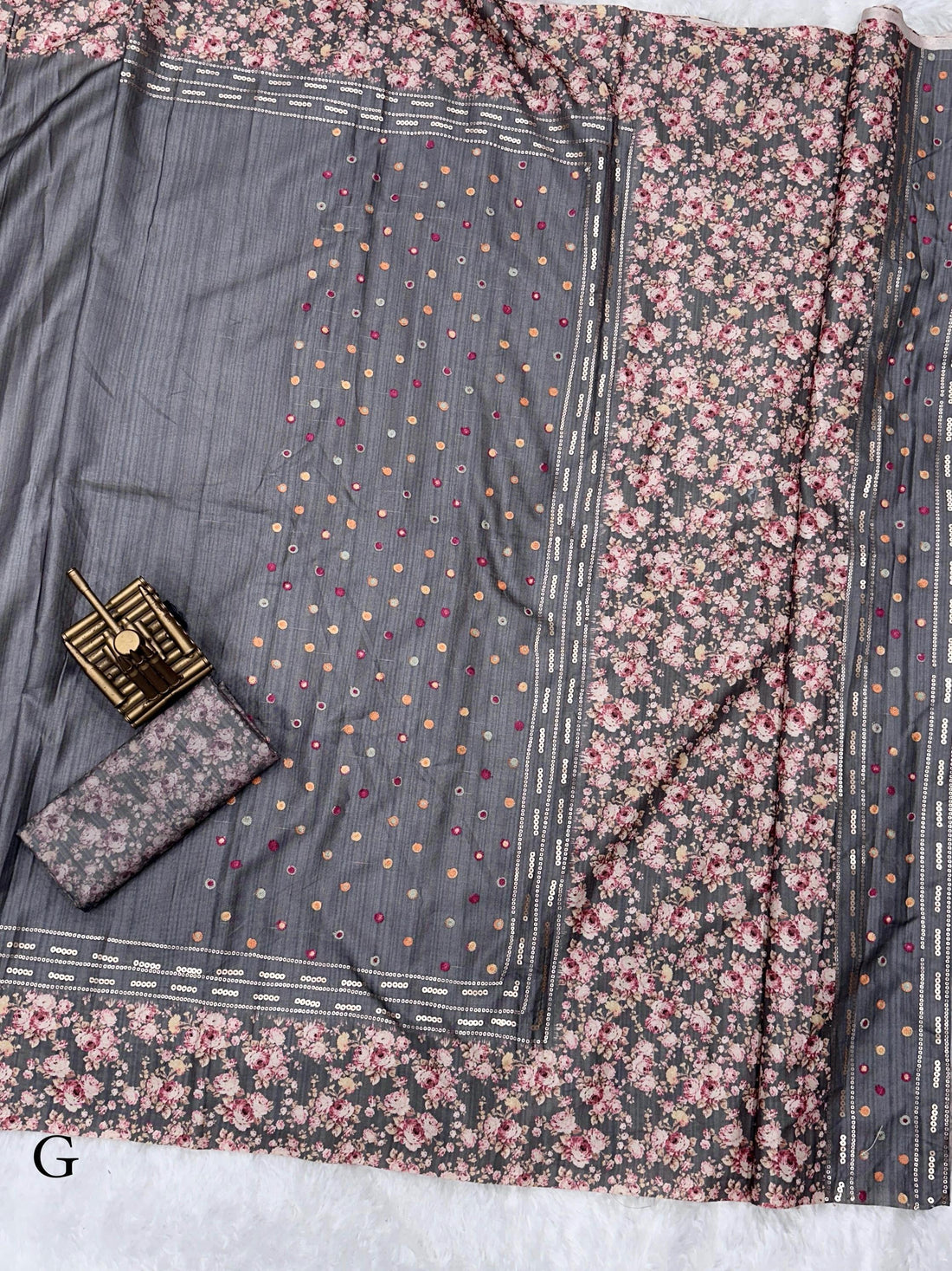 Beautiful Designer Soft Tusser Cotton Saree