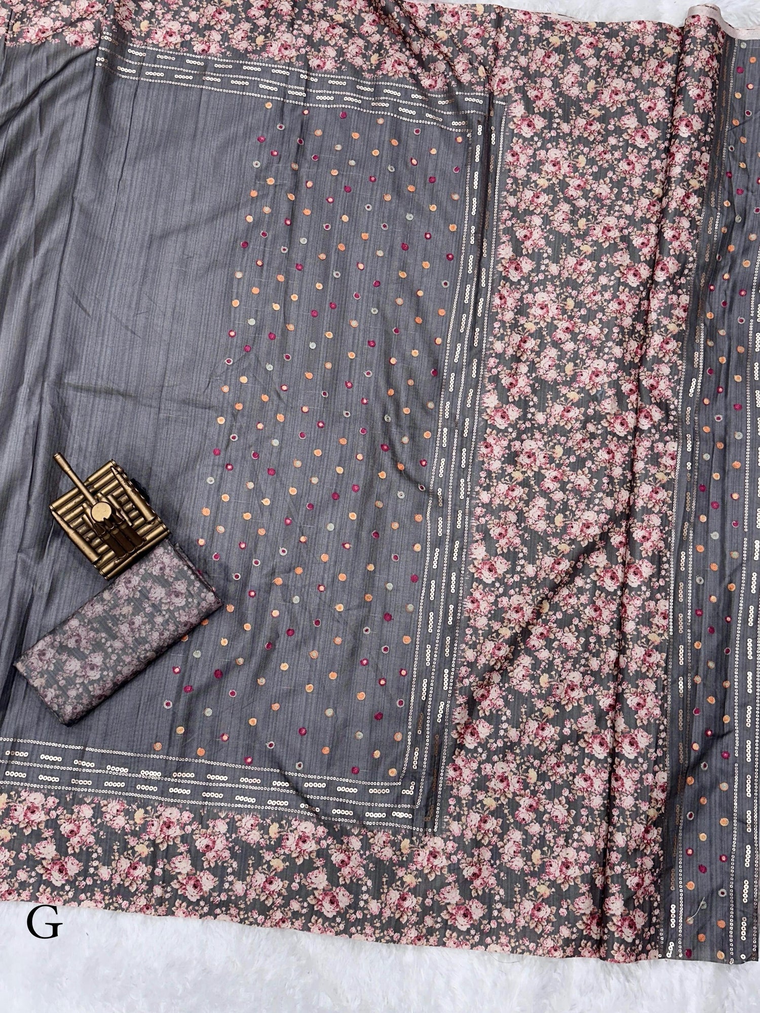 Beautiful Designer Soft Tusser Cotton Saree