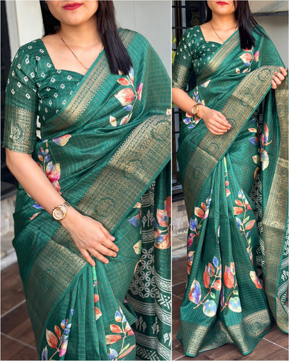 Cotton Silk Saree