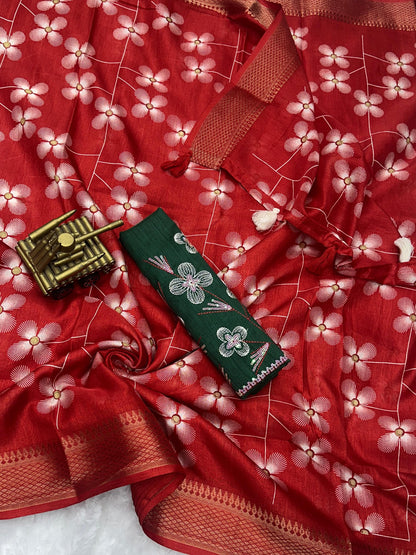 Cotton Silk Saree