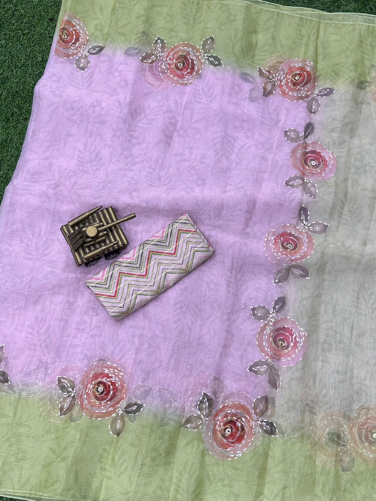 Beautiful Designer Jiyana Soft Cotton Silk Saree