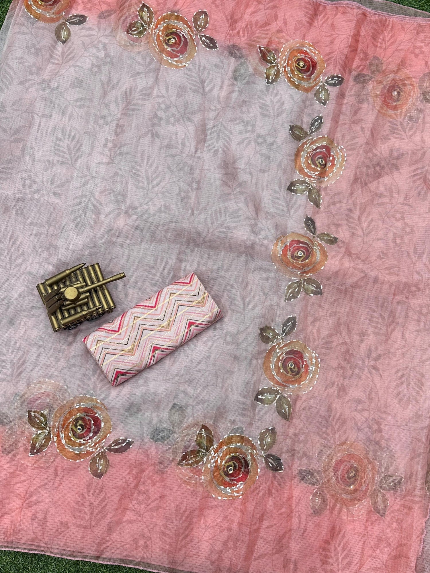 Beautiful Designer Jiyana Soft Cotton Silk Saree