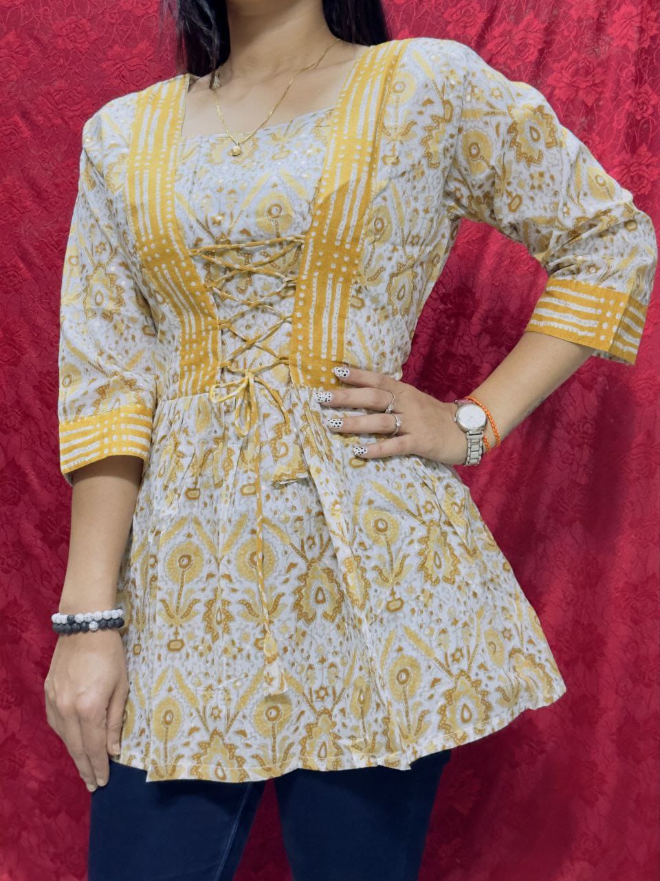 Beautiful Designer Summer Special Pure Cotton Kurti Top