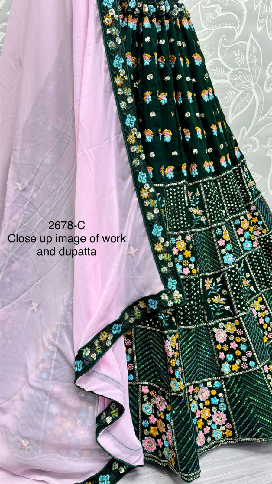 Beautiful Designer Bridal Georgette Lehenga Choli